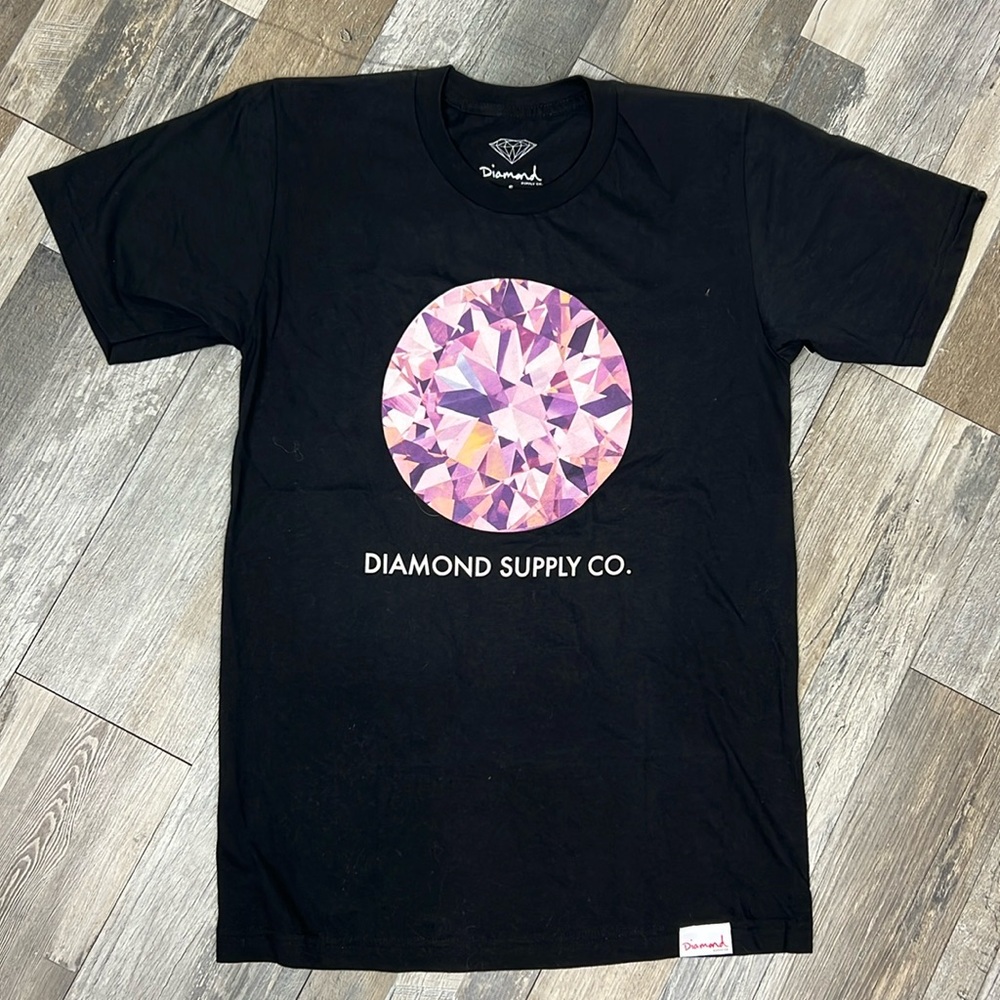 Diamond Supply Co.  Tee new unisex size S 🆕 black t-shirt Diamond graphic print